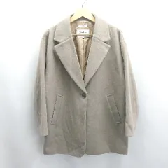 ◇ ⊇ niko and … ニコアンド 長袖 ウーリーテックジャケットコート サイズM モカベージュ レディース E  【1503310016192】