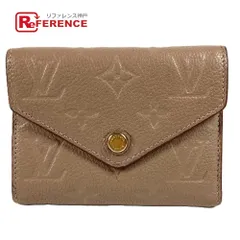 LOUIS VUITTON ルイヴィトン 3つ折り財布 ポルトフォイユヴィクトリーヌ M63529 モノグラムアンプラントレザー ヴィゾン ベージュ