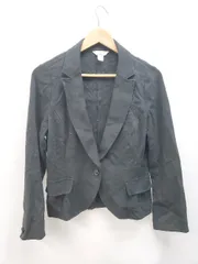 ◇ KUMIKYOKU 組曲 無地 カジュアル 長袖 ジャケット サイズ6 ブラック レディース P  【1403180001628】