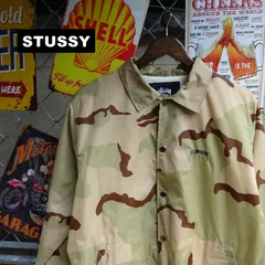ステューシー　stüssy カモフラージュ ナイロンジャケット　XL stussy ステューシー ナイロンジャケット バックロゴ プリント