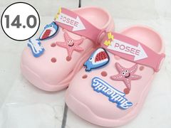 【KVbabby】キッズ クロッグサンダル サメ 海 ピンク 14㎝ 250507W012