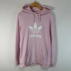 adidas アディダス　デカロゴ　スウェット　パーカー　フーディー  ストリート　アースカラー　古着