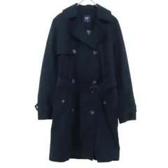 美品 GAP ギャップ 長袖 トレンチコート XS ネイビー レディース 古着