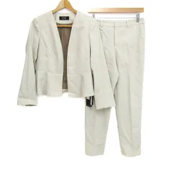 クードシャンス スーツ 上下セット 未使用 ジャケット パンツ 日本製 レディース 38サイズ ベージュ COUP DE CHANCE