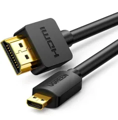 2m UGREEN (10600 グレー)micro hdmiケーブル マイクロhdmiケーブル Micro HDMI to HDMI 変換アダプター オス-オス 4K 3D イーサネット タブレット デジカメ GoPro Hero 7 6 5のサムネイル