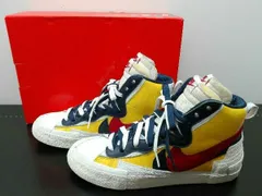 【管理番号 5】NIKE×sacai BLAZER MID/SACAI BV0072-700 スニーカー メンズ 27.0cm US9 UK8 EUR42.5 VARSITY MAIZE/VARSITY RED 箱あり