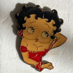 KT006✨フランス直輸入✨ピンズ✨ベティ✨ フレンチ ピンバッジ ヴィンテージ 留め具付