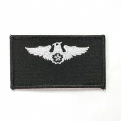 自衛隊グッズ 刺繍ワッペン ネームタグ パイロットブラック 航空自衛隊 陸上自衛隊 海上自衛隊 JASDF JGSDF JMSDF