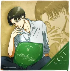 【中古】雑貨 リヴァイ(リラックスver.) 描き下ろしイラスト ハンドタオル 「進撃の巨人」 