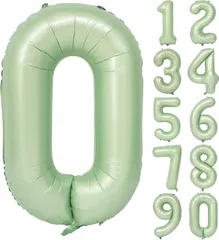 【特価商品】入学 卒業 誕生日 飾り付け 大きい バルーン バルーン 風船 風船 バルーン 数字 40インチ グリーン グリーン オリーブグリーン (0グリーン) 数字0 ナンバー