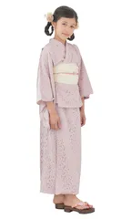 【人気商品】2way レース 浴衣 セパレート しわふわ兵児帯がセット 子供 サンドレス 3点セット キッズ しわふわ兵児帯 セット [NISHIORI] キャミ ワンピース