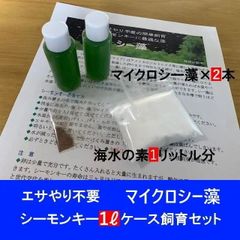 餌やり不要／楽々シーモンキー飼育【マイクロシー藻１リットルケース飼育セット】 - メルカリ