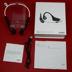 Sudio B1 骨伝導ネックバンドイヤホン ブラック
