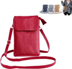 【特価セール】[Grcemlvfe] スマホショルダー携帯ポーチ 長さ調節可能 斜め掛け シンプル 軽量 スマホポーチ レディース ショルダーバッグ スマホポシェット縦型 シンプル オシャレ 大容量