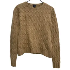 GAP ニット セーター ウール混 M ベージュ ギャップ プルオーバー ケーブルニット シンプル 秋冬 古着卸 アメリカ仕入 a612-6482