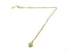 SWAROVSKI スワロフスキー ラインストーン ハートモチーフ ネックレス ペンダント アクセサリー レディース ゴールド系 DH3098