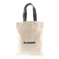 JIL SANDER (ジルサンダー) BOOK GRANDE TOTE ロゴ キャンバス トートバッグ ベージュ J07WC0021 P4917のサムネイル
