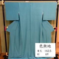 y*i様 袖しつけ付 淡緑 一つ紋 単衣 色無地 トールサイズ 茶道 裄68 身