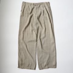 A19545 美品 whowhat 21SS リネンワイドスラックスベージュM - メルカリ