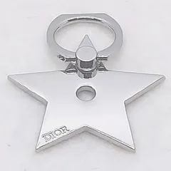 クリスチャンディオール　スマホリング　スター　シルバーカラー　Christian Dior