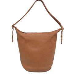 COACH オールドコーチ 巾着 ショルダーバッグ オールレザー バケツ型