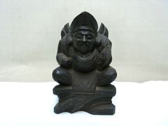 骨董 大黒天 変わり大黒 一刀彫 民衆仏 木彫り 木彫人形 民間信仰