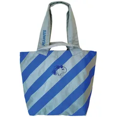 新品 ルートート スヌーピーバッグ ストライプ ジョークール50周年 サックス【SPORTUS】