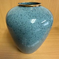 Adam&Eve アダムアンドイヴ たち吉 青色 花瓶 アンティーク 昭和レトロ