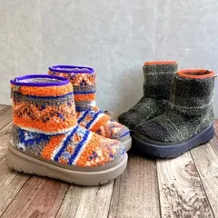 約５５％OFF【新品未使用　箱付き】リン クローバー Rin Clover 厚底 モコモコあたたか バックファスナー ショートブーツ ＜4890＞