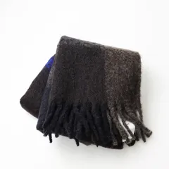 未使用 定価44000円 2023AW ワイズ ヨウジヤマモト Y's Yohji Yamamoto モヘアウールブレンドフリーススカーフ/濃茶【2400014086102】のサムネイル