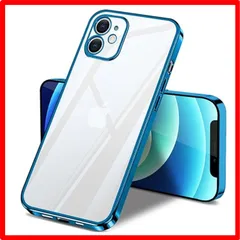 【匿名配送】 iPhone 12 Mini_ブルー iPhone 12 Mini ケース クリア 全面保護 カバー アイフォン12Mini ソフト 透明 スマホ