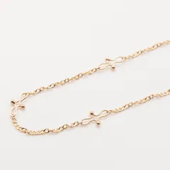 K18 18金 デザインスクリューチェーンブレスレット18cm/0.97g（幅・厚み：1.1mm×0.2mm）品質保証書付き ゴールドブレスレット