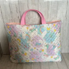 入園入学ハンドメイドレッスンバッグ(ユニコーン柄)