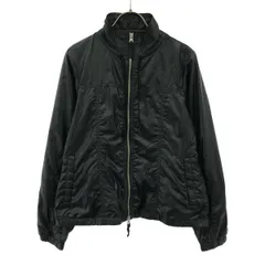 PUMA プーマ ロゴ刺繍 長袖 ジップジャケット M ブラック 裏メッシュ レディース 古着