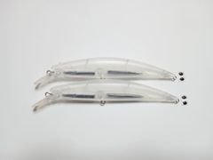 未塗装 本流 大型トラウト シーバス用 シンキングミノー 2個 110S 18g 激流 イワナ ブラウントラウト シーバス スズキ ヒラスズキ 青物 渓流 ヘビー イトウ ドリーバーデン オショロコマ ブリ カンパチ ヒラマサ サクラマス アメマス ニジマス