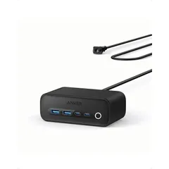 【在庫セール】Anker 525 Charging Station (USBタップ 電源タップ AC差込口 3口 USB-C 2ポート USB-A 2ポート 延長コード 1.5m)
