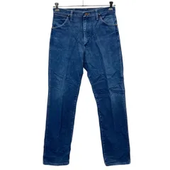 Wrangler デニムパンツ W32 インディゴブルー ラングラー ジップアップ コットン100% アメカジ ジーンズ 古着卸 アメリカ仕入 2506-1035