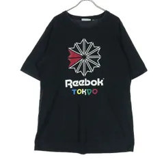 Reebok CLASSIC リーボッククラシック プリントロゴ 半袖 Tシャツ XO ブラック系 メンズ 古着