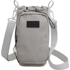 ☆ グレー ☆ ボトルホルダー スマホポーチ 撥水  ボトルホルダー スマホポーチ 水筒ホルダー ペットボトルホルダー ボトルショルダー 水筒カバー 水筒ケース ボトルキャリー 水筒キャリアカバー 長財布 肩掛け 手提げ 大容量 撥水 子供 大人 持ち運び