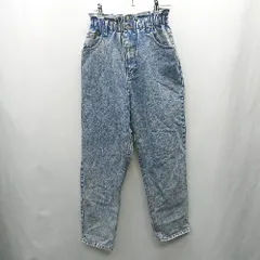 ◇ Θ INGNI イング ハイウエスト ウエストゴム ワイドデニムパンツ サイズF ブルー レディース E  【1502030020724】
