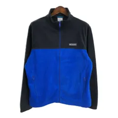 Columbia コロンビア フリースジャケット アウトドア バイカラー ブルー (メンズ L) 中古 古着 S5808