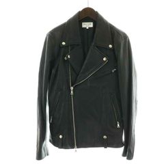 FREAK'S STORE ブラック ゴートレザー襟付きライダースジャケット L FREAK'S STORE｜LEATHERETTE RIDERS JACKET 25SS | Rakuten