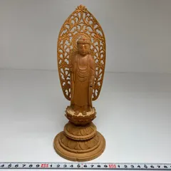 木彫　阿弥陀仏　B 高さ22.1cm 東H5-0729①