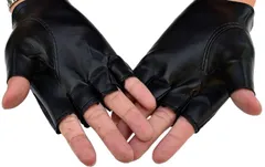 【人気商品】スタッズ フィンガーレス グローブ ダンス パフォーマンス 手袋 衣装