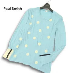 Paul Smith ポールスミス メインライン 春夏 麻 リネン100％★ ドット柄 ニット セーター カットソー Sz.L　メンズ 日本製