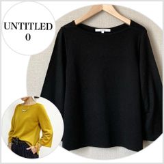 【美品♪】アンタイトル◆【洗える】袖シャーリングニット\16,500