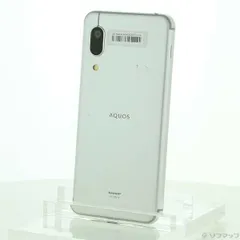 中古品〕 AQUOS sense3 lite 64GB シルバーホワイト SH-RM12