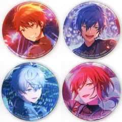 【中古】バッジ・ピンズ 全4種セット 「プロジェクトセカイ カラフルステージ! feat. 初音ミク×あんさんぶるスターズ!! グリッター缶バッジコレクション C」