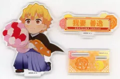 【中古】アクリルスタンド・アクリルパネル 我妻善逸 アクリルスタンド 【2023】 「ニジゲンノモリ×鬼滅の刃 第3弾」