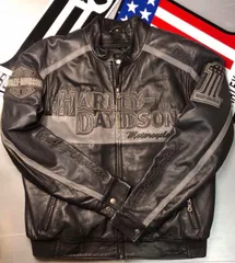 HARLEY DAVIDSON ハーレーダビッドソン【稀少限定入手困難！】ハーレーダビッドソン　最高品質ゴートスキン　本革製　ライダース・ジャケット★